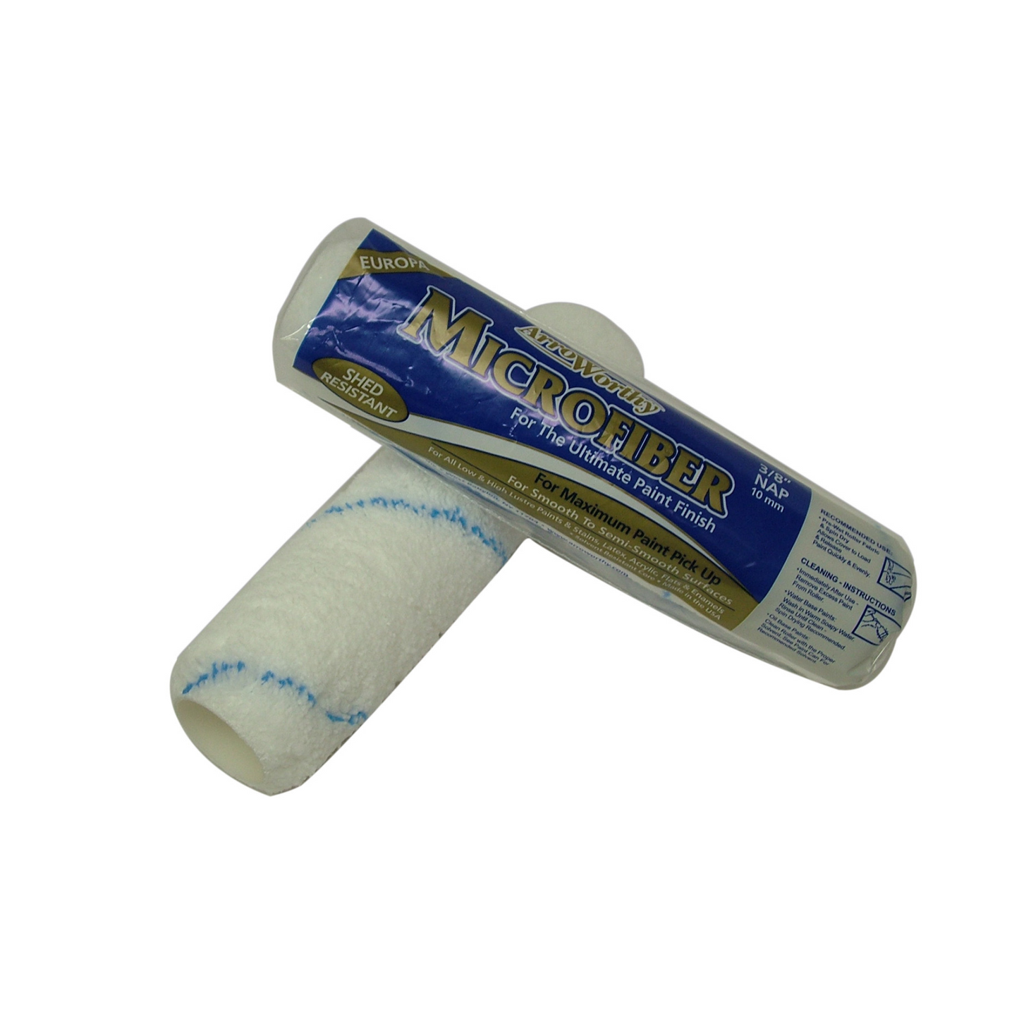 Arroworthy Microfibre Blue Stripe Roller Sleeve 3/4" Extra Long Pile 9"