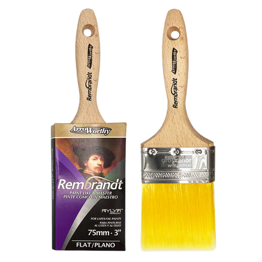 ARROWORTHY REMBRANDT STRAIGHT BEAVERTAIL PAINT BRUSH 3"