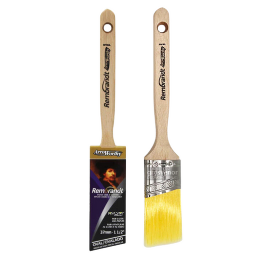 ARROWORTHY REMBRANDT OVAL ANGLED SASH PAINT BRUSH 1.5"