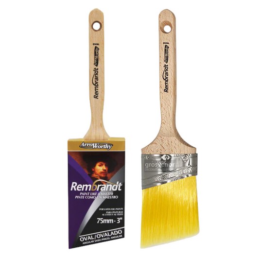 ARROWORTHY REMBRANDT OVAL ANGLED SASH PAINT BRUSH 2.5"