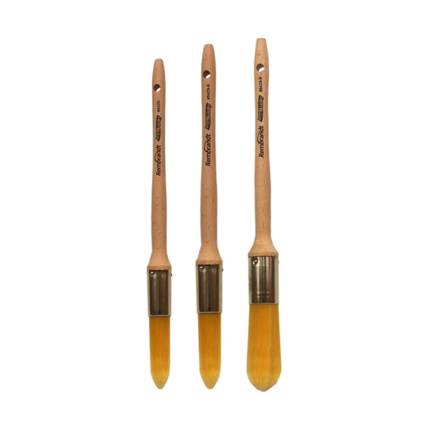 ARROWORTHY REMBRANDT STYLUS SASH PAINT BRUSHES BOX SET 3 PACK