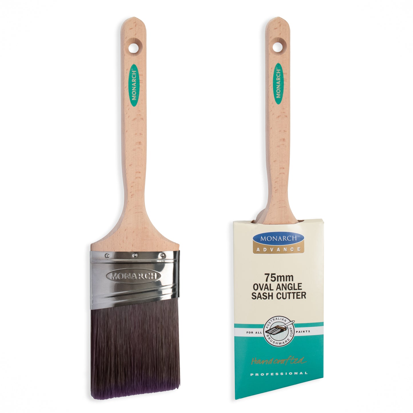 MONARCH ADVANCE OVAL ANGLE SASH BRUSH 75MM (3")