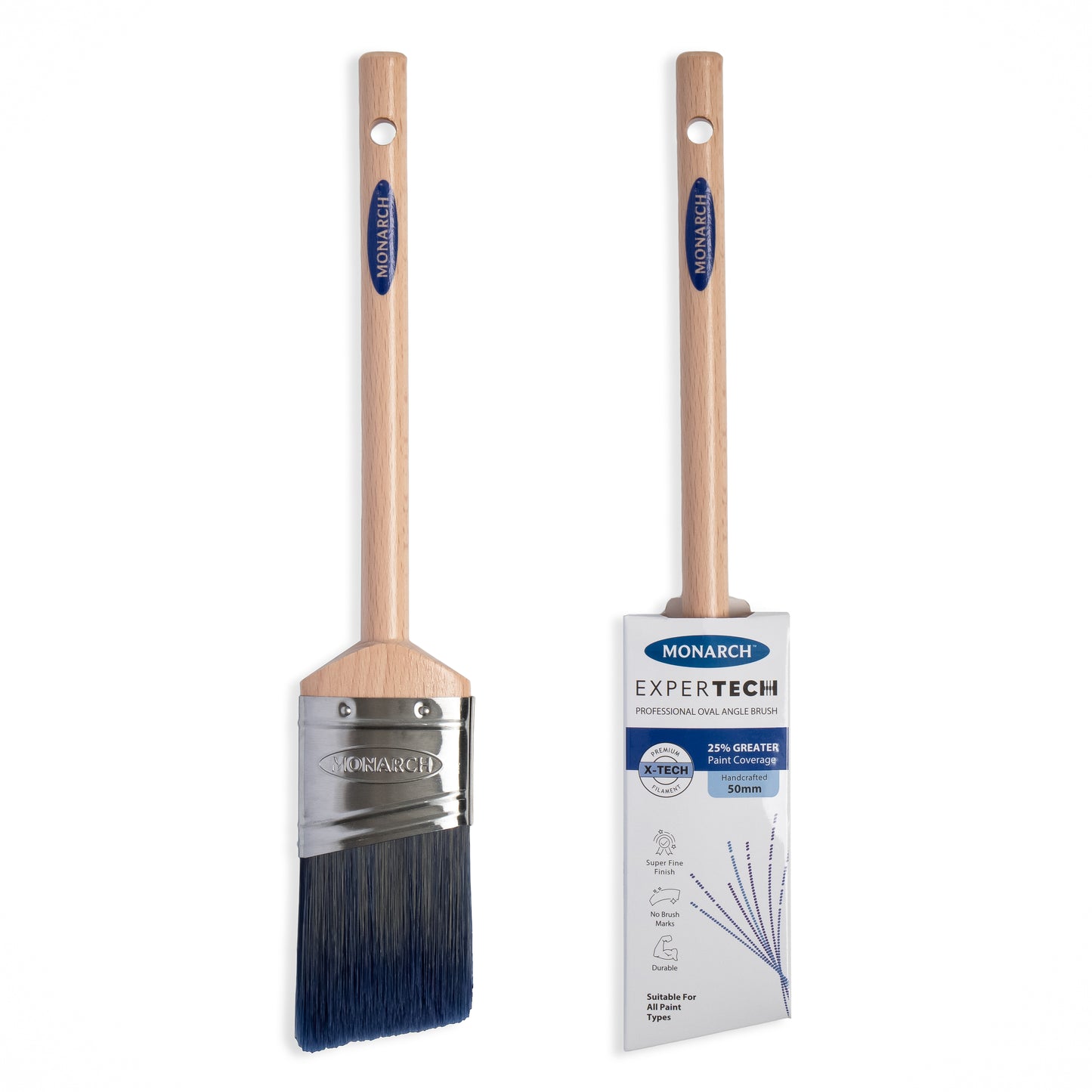 MONARCH EXPERTECH X-TECH OVAL ANGLED BRUSH 50MM (2")