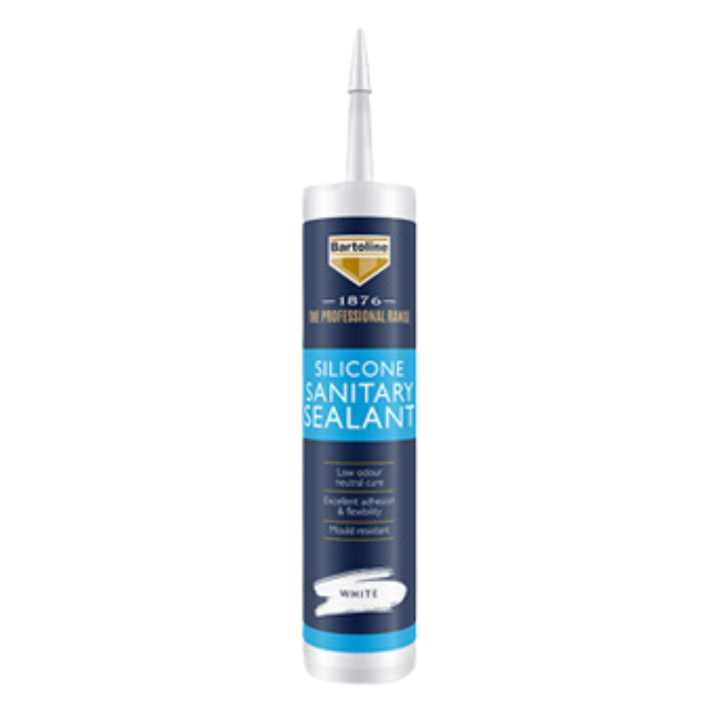 BARTOLINE 1876 SILICONE SANITARY SEALANT WHITE 310ML