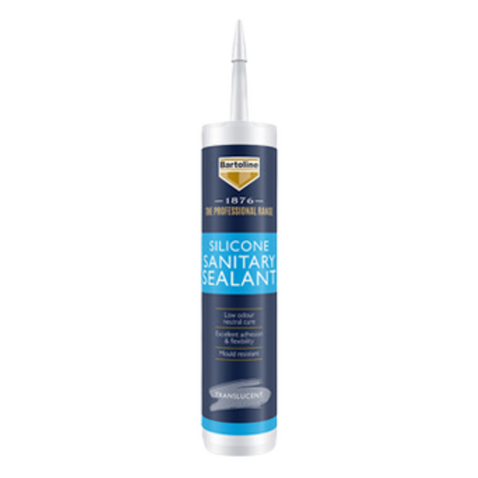 BARTOLINE 1876 SILICONE SANITARY SEALANT TRANSLUCENT 310ML