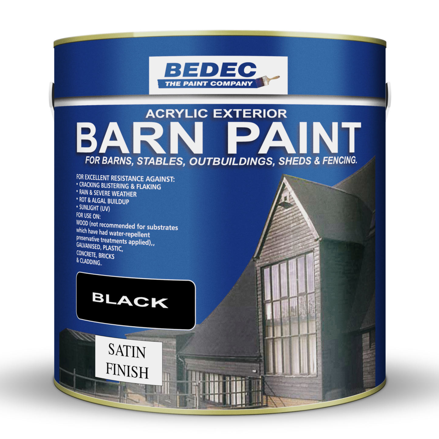 Bedec Barn Paint Satin Black