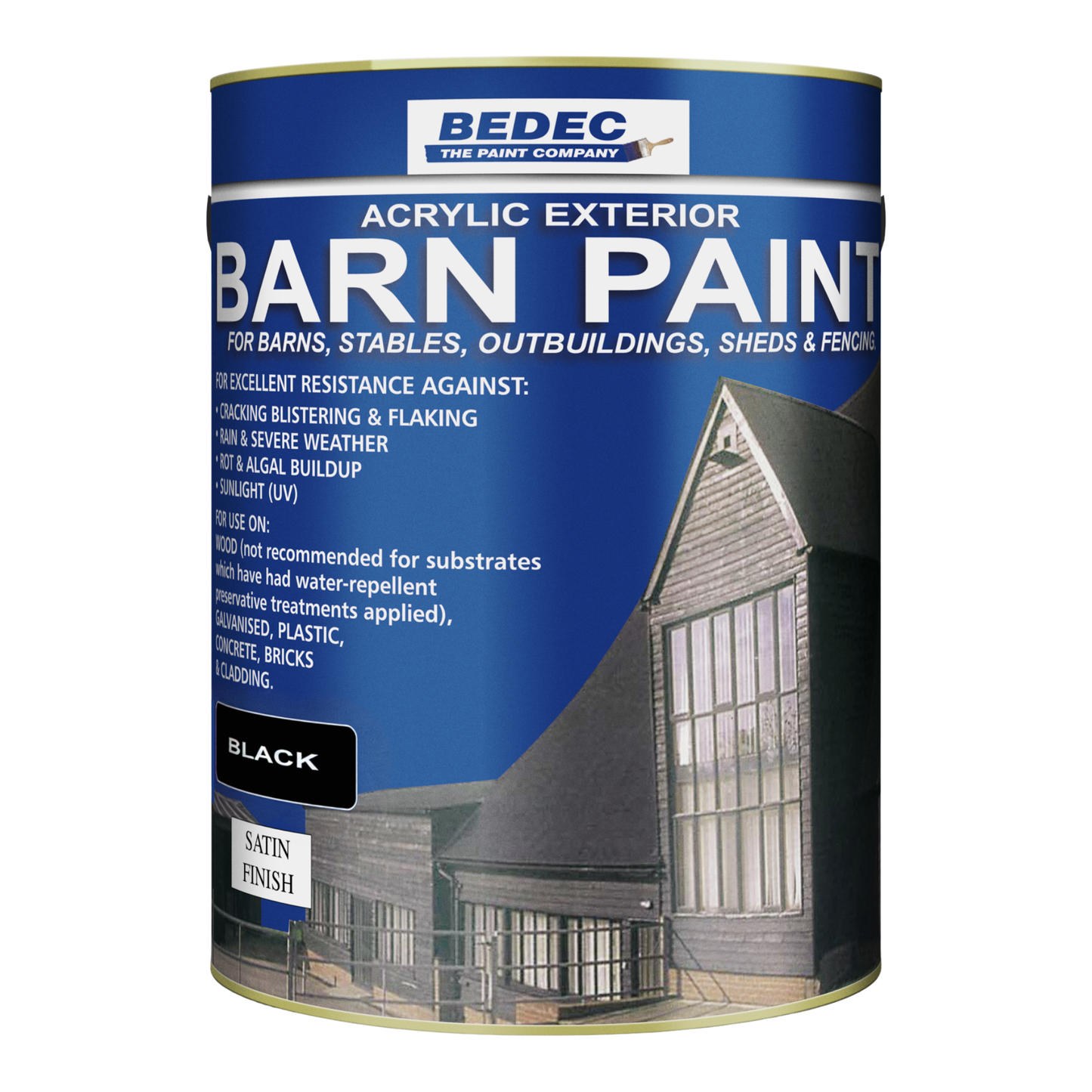 Bedec Barn Paint Satin Black