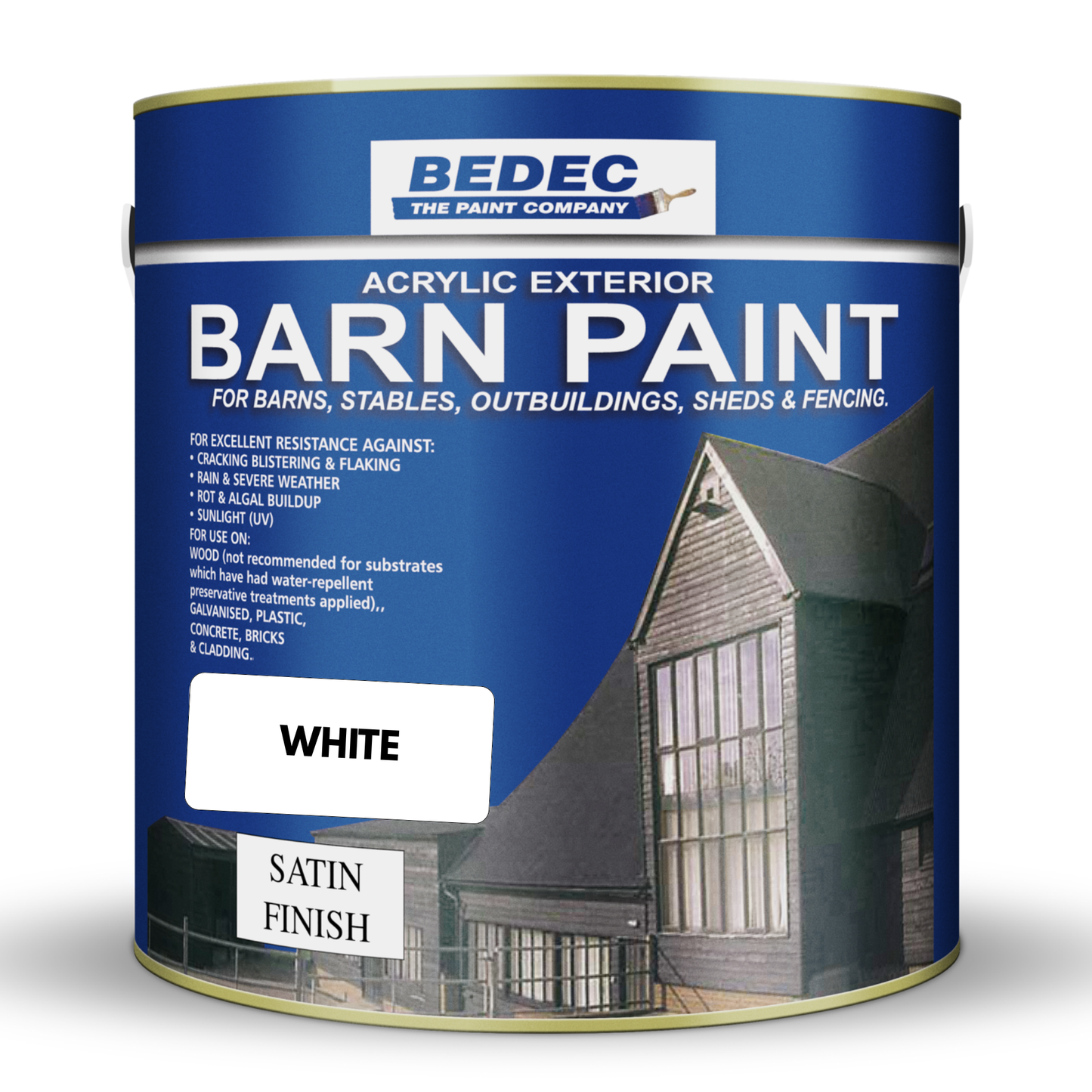 Bedec Barn Paint Satin White