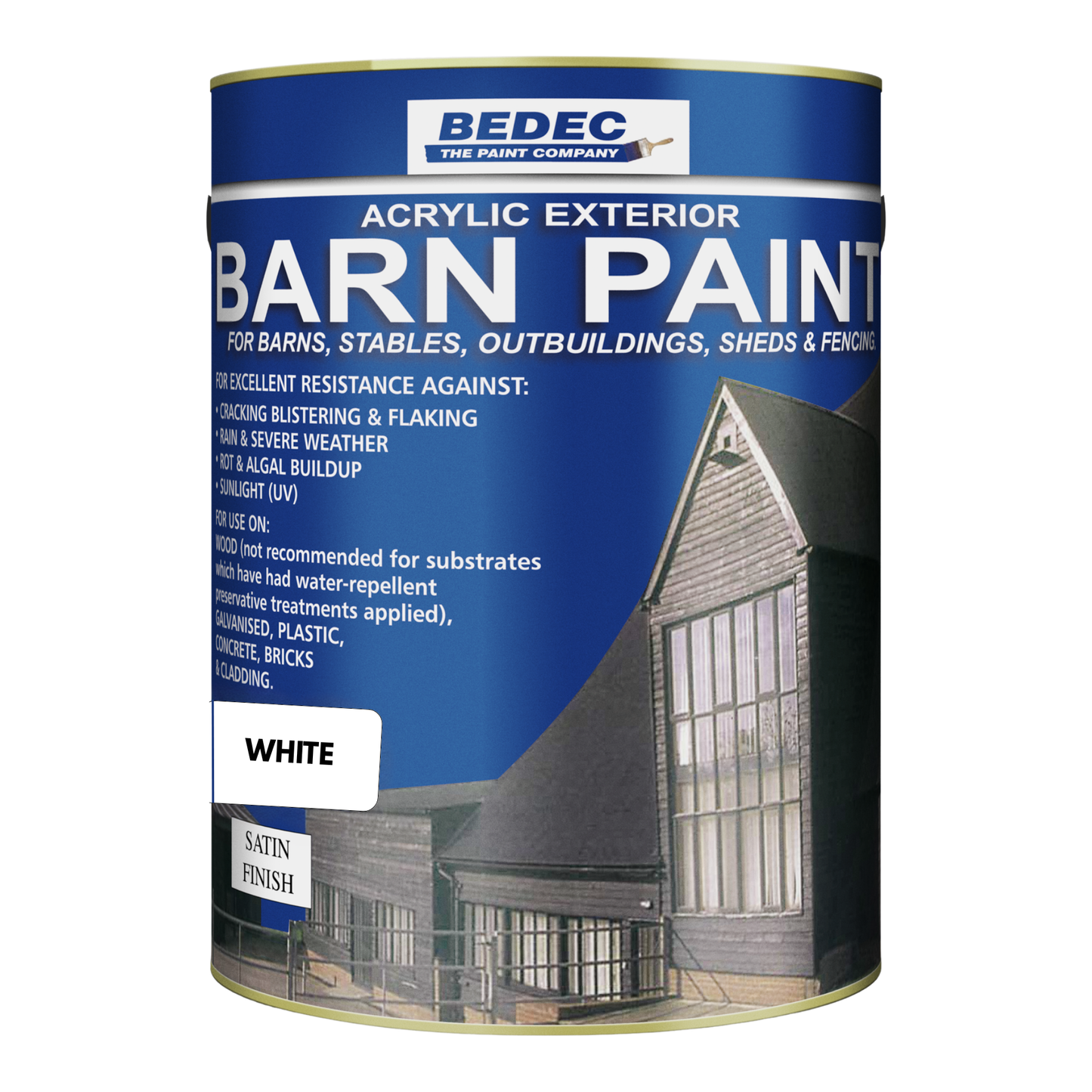 Bedec Barn Paint Satin White