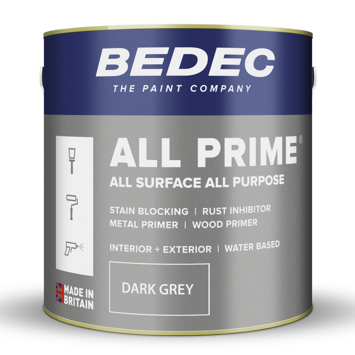 BEDEC ALL PRIME ALL PURPOSE PRIMER - DARK GREY