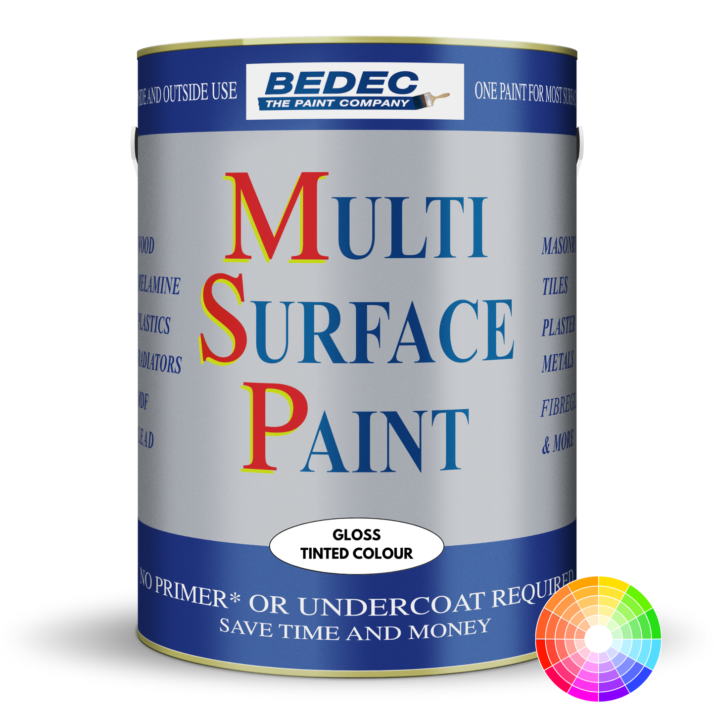 BEDEC MULTI SURFACE PAINT (MSP) GLOSS - TINTED COLOUR