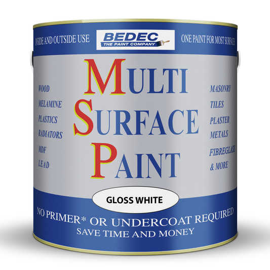 BEDEC MULTI SURFACE PAINT (MSP) GLOSS - WHITE