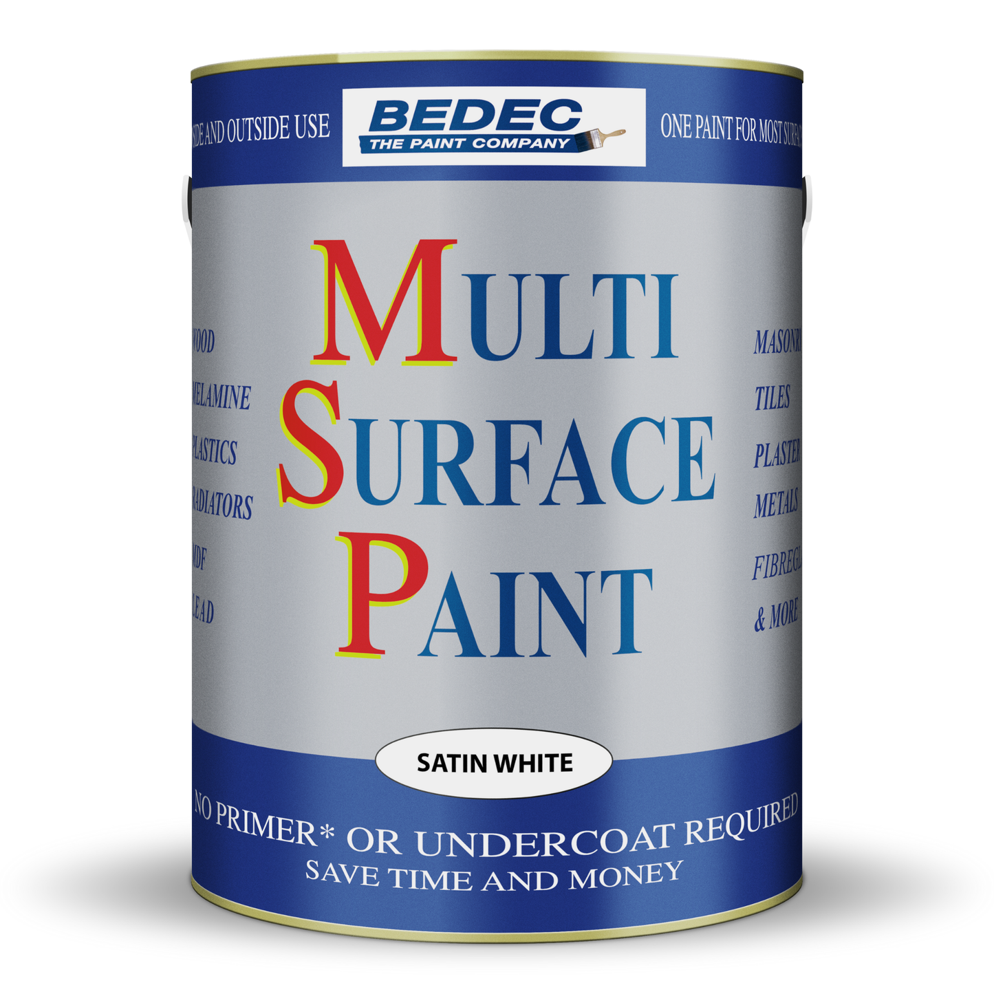 BEDEC MULTI SURFACE PAINT (MSP) SATIN - WHITE