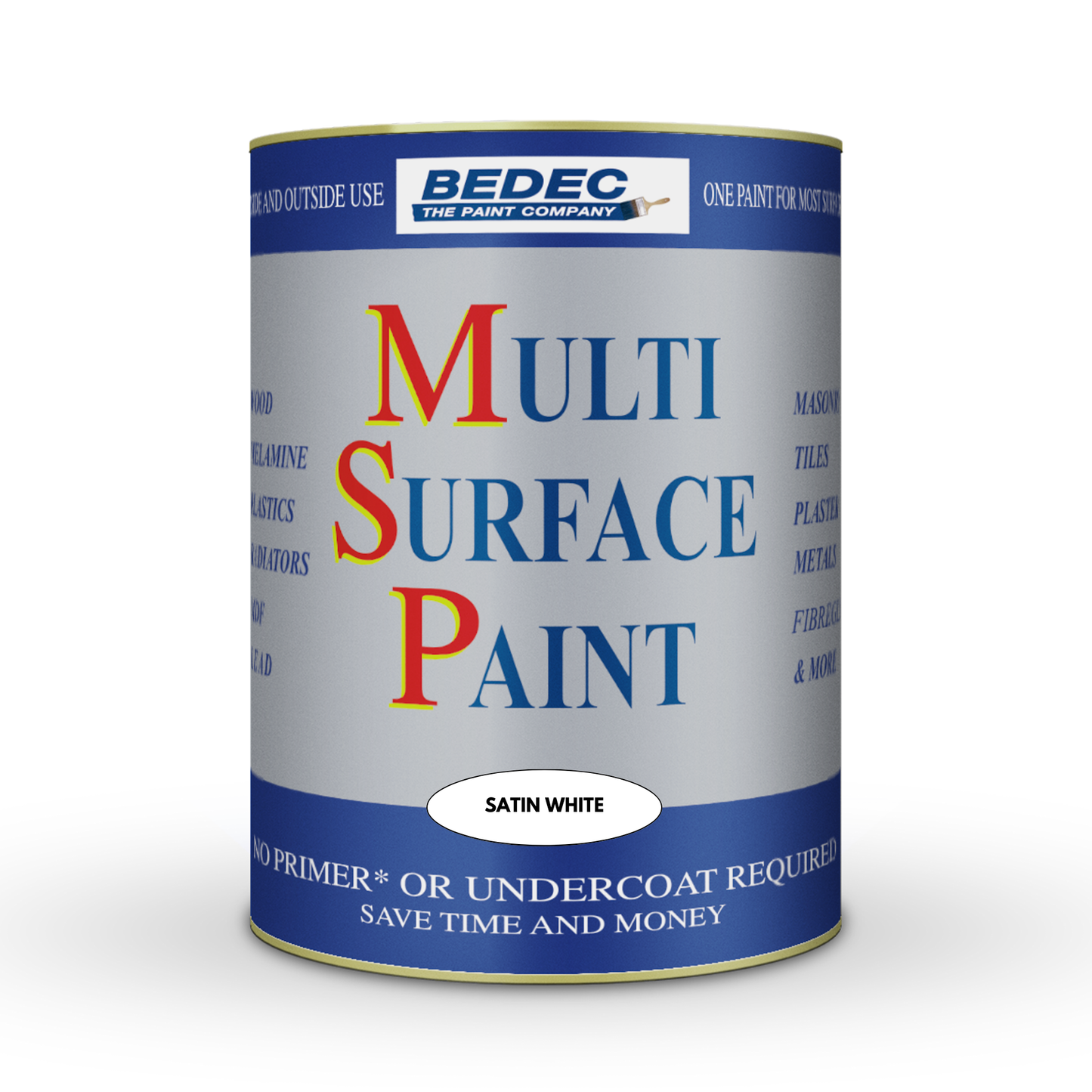 BEDEC MULTI SURFACE PAINT (MSP) SATIN - WHITE