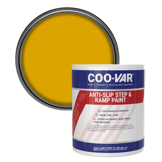 Coovar Anti-Slip Step and Ramp Paint 1L - Yellow