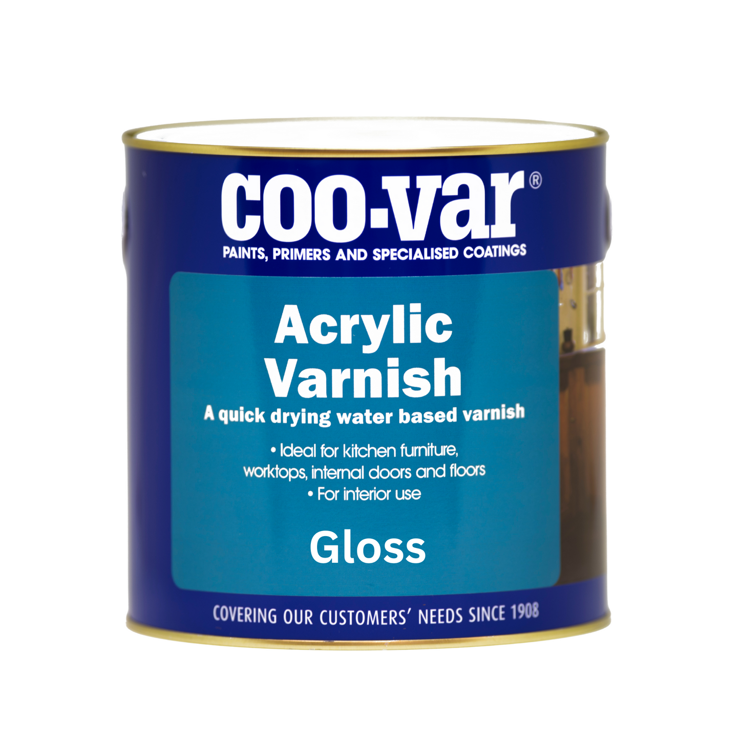 COOVAR ACRYLIC VARNISH CLEAR GLOSS (WATER-BASED)