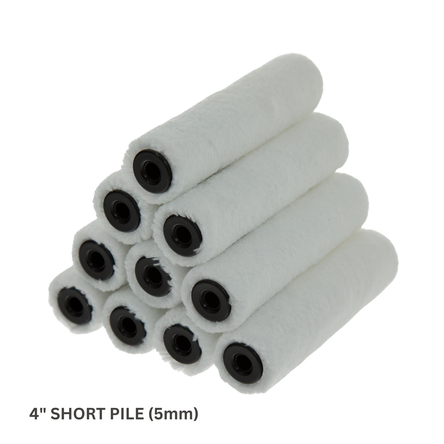 CORAL ASPIRE SHORT PILE (5MM) MINI PAINT ROLLERS 4" - 10 PACK