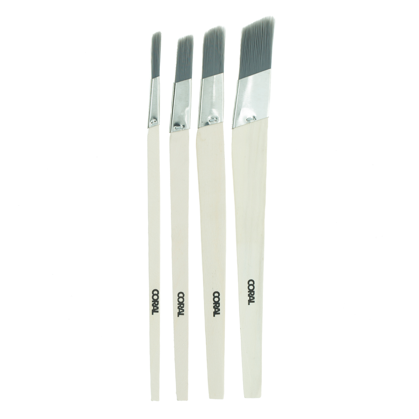 Coral Precision Angled Lining Fitch Brush Set - 4 Pack