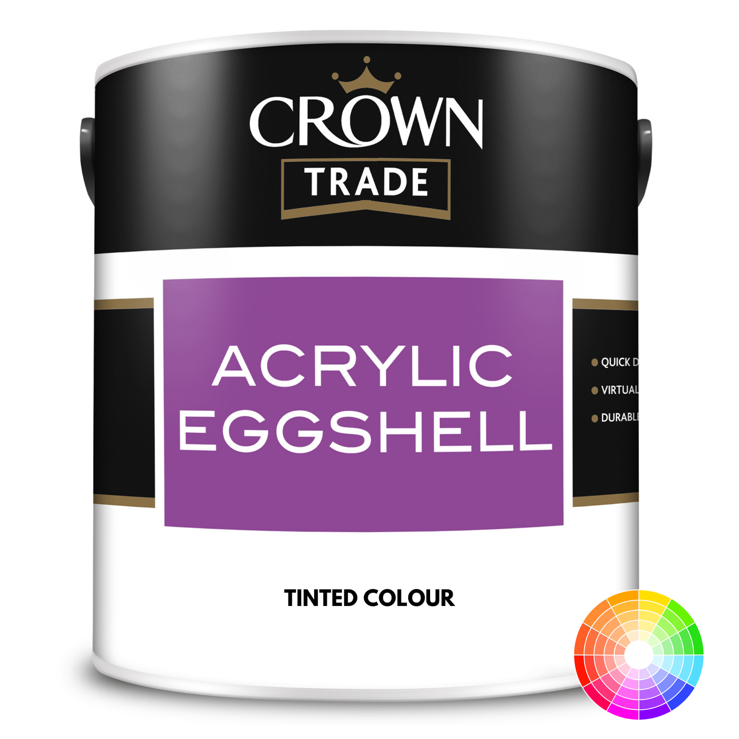 CROWN TRADE ACRYLIC EGGSHELL TINTED COLOUR