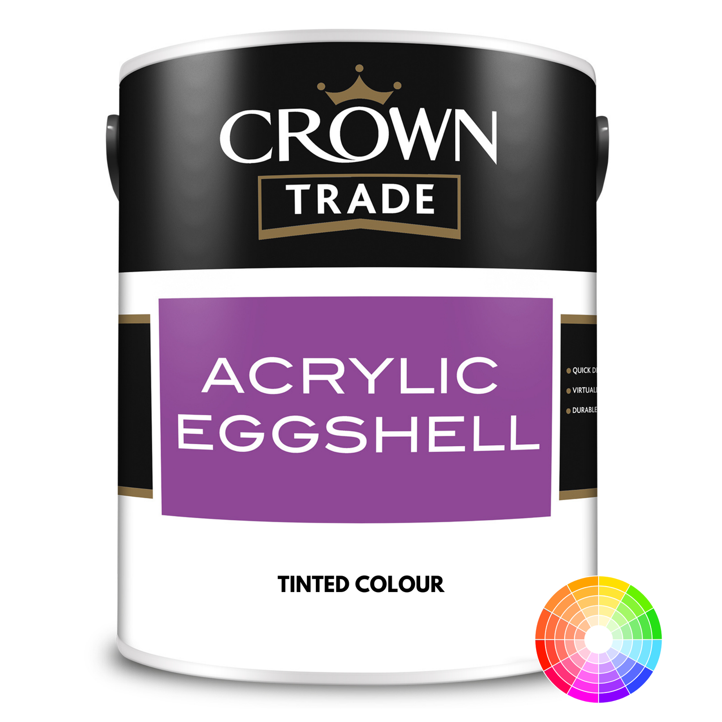 CROWN TRADE ACRYLIC EGGSHELL TINTED COLOUR