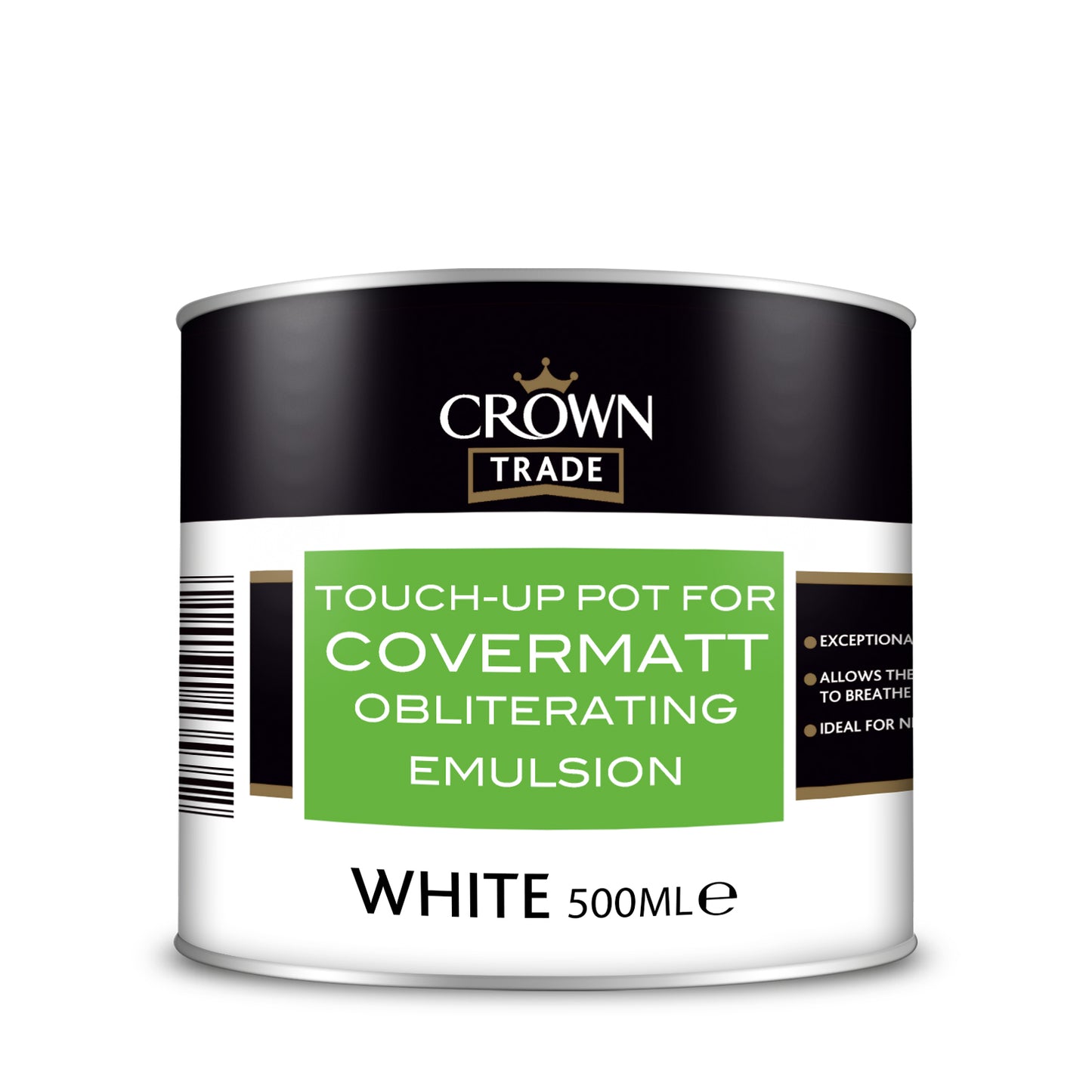 CROWN TRADE COVERMATT OBLITERATING EMULSION WHITE