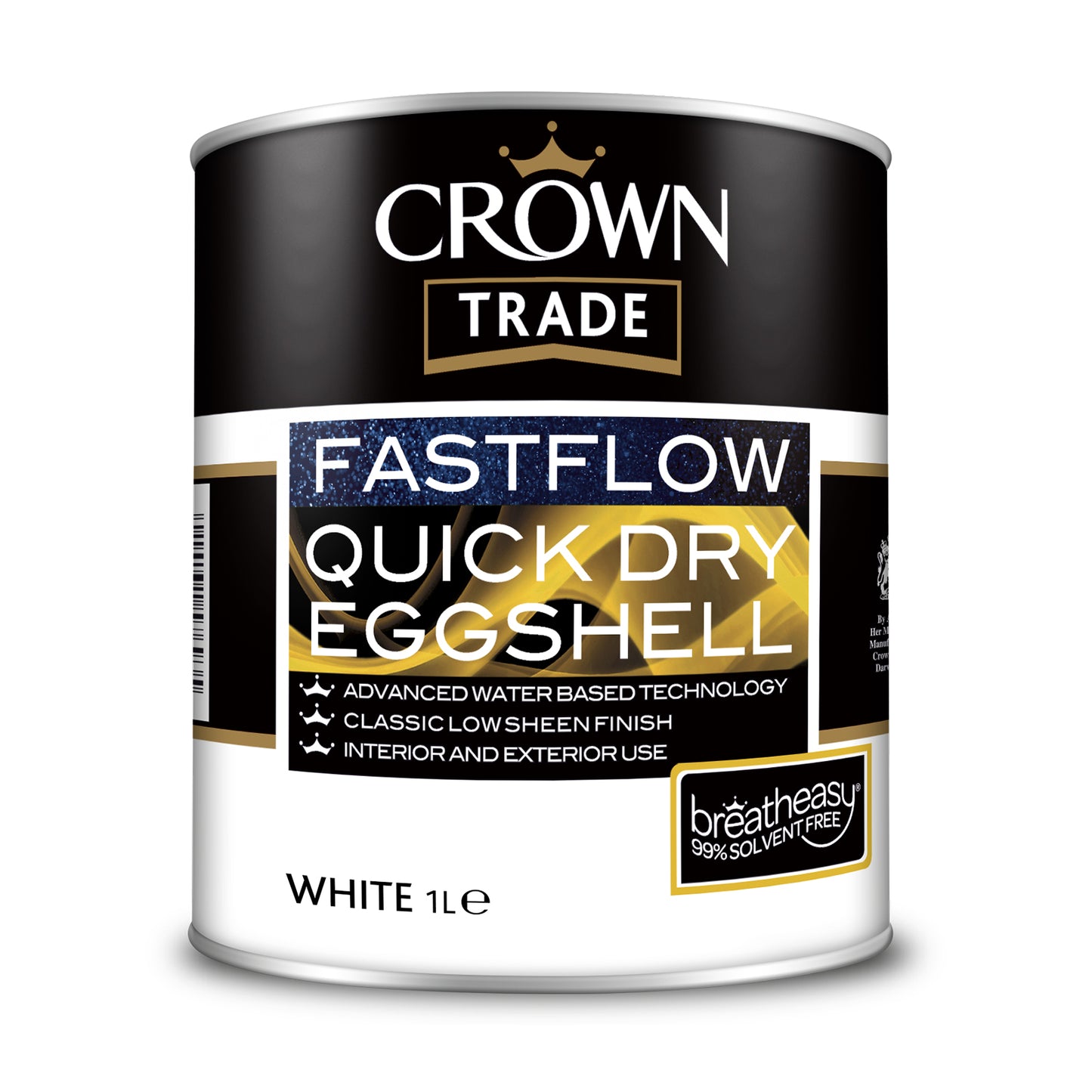 CROWN TRADE FASTFLOW QUICK DRY EGGSHELL WHITE