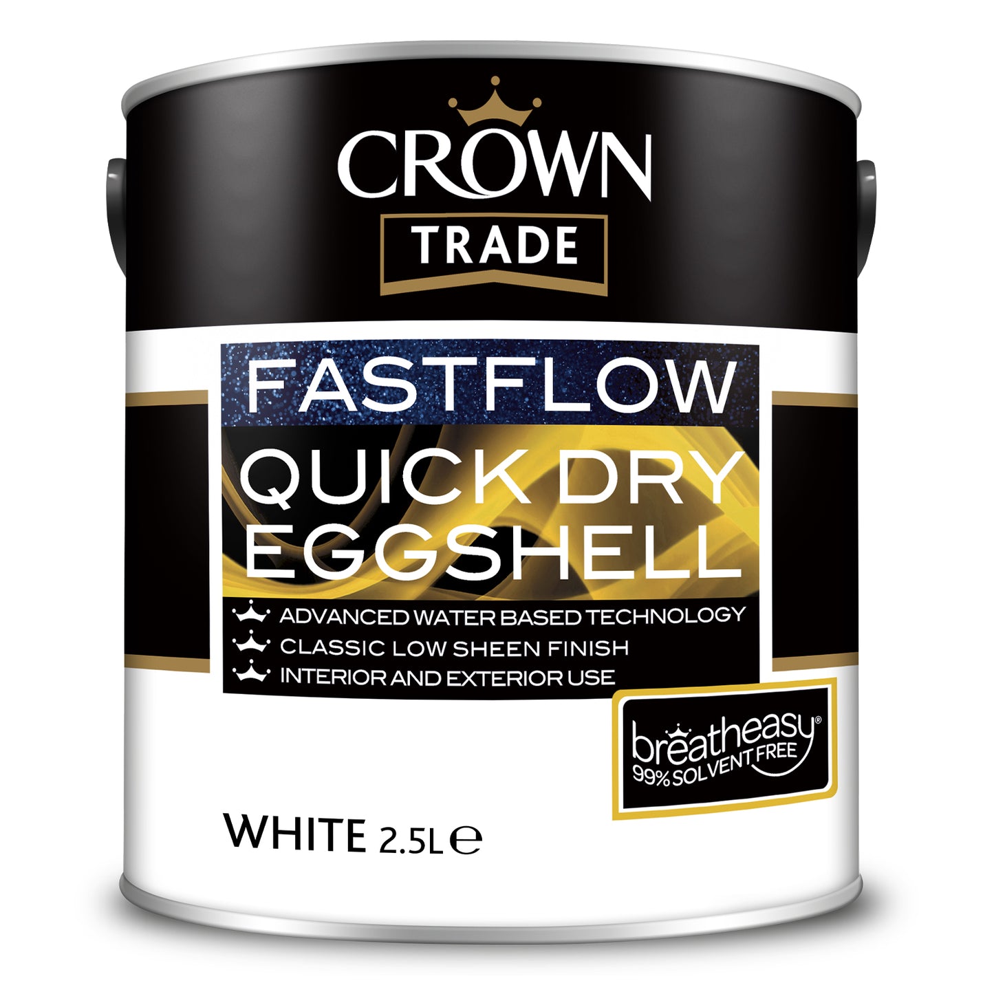 CROWN TRADE FASTFLOW QUICK DRY EGGSHELL WHITE