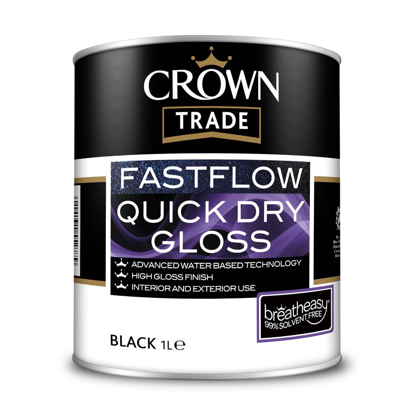 CROWN TRADE FASTFLOW QUICK DRY GLOSS BLACK