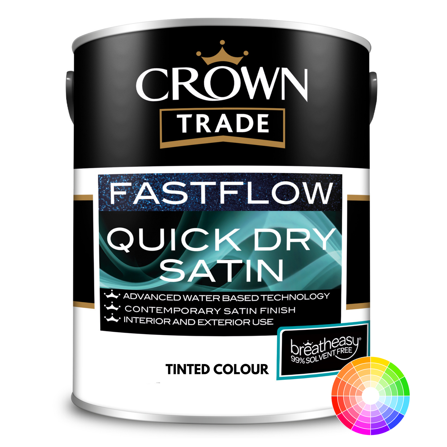 Crown Trade Fastflow Quick Dry Satin Tinted Colour