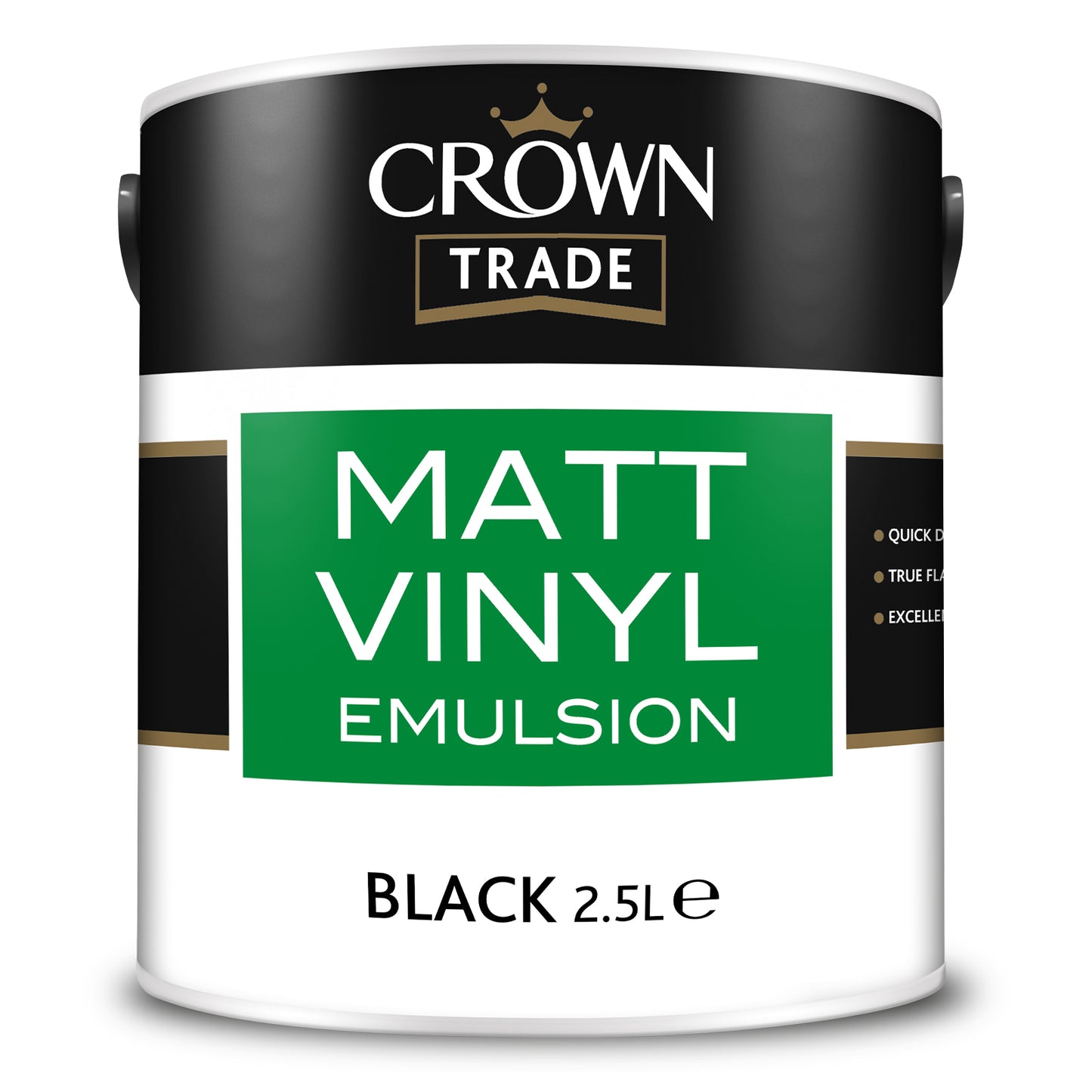 CROWN TRADE MATT VINYL EMULSION BLACK