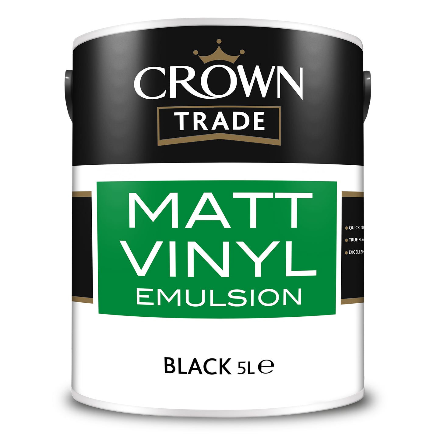 CROWN TRADE MATT VINYL EMULSION BLACK