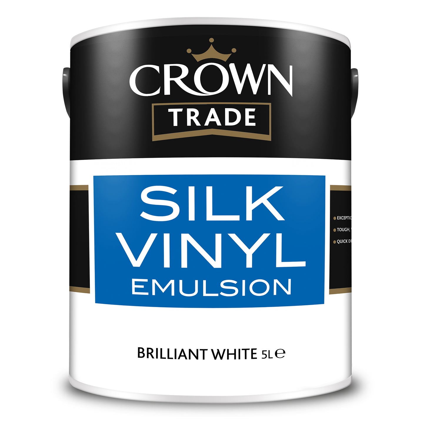 CROWN TRADE VINYL SILK EMULSION BRILLIANT WHITE