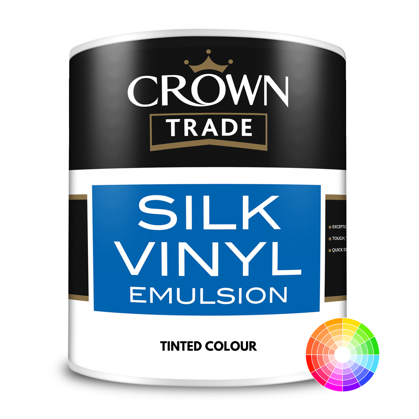 CROWN TRADE VINYL SILK EMULSION TINTED COLOUR