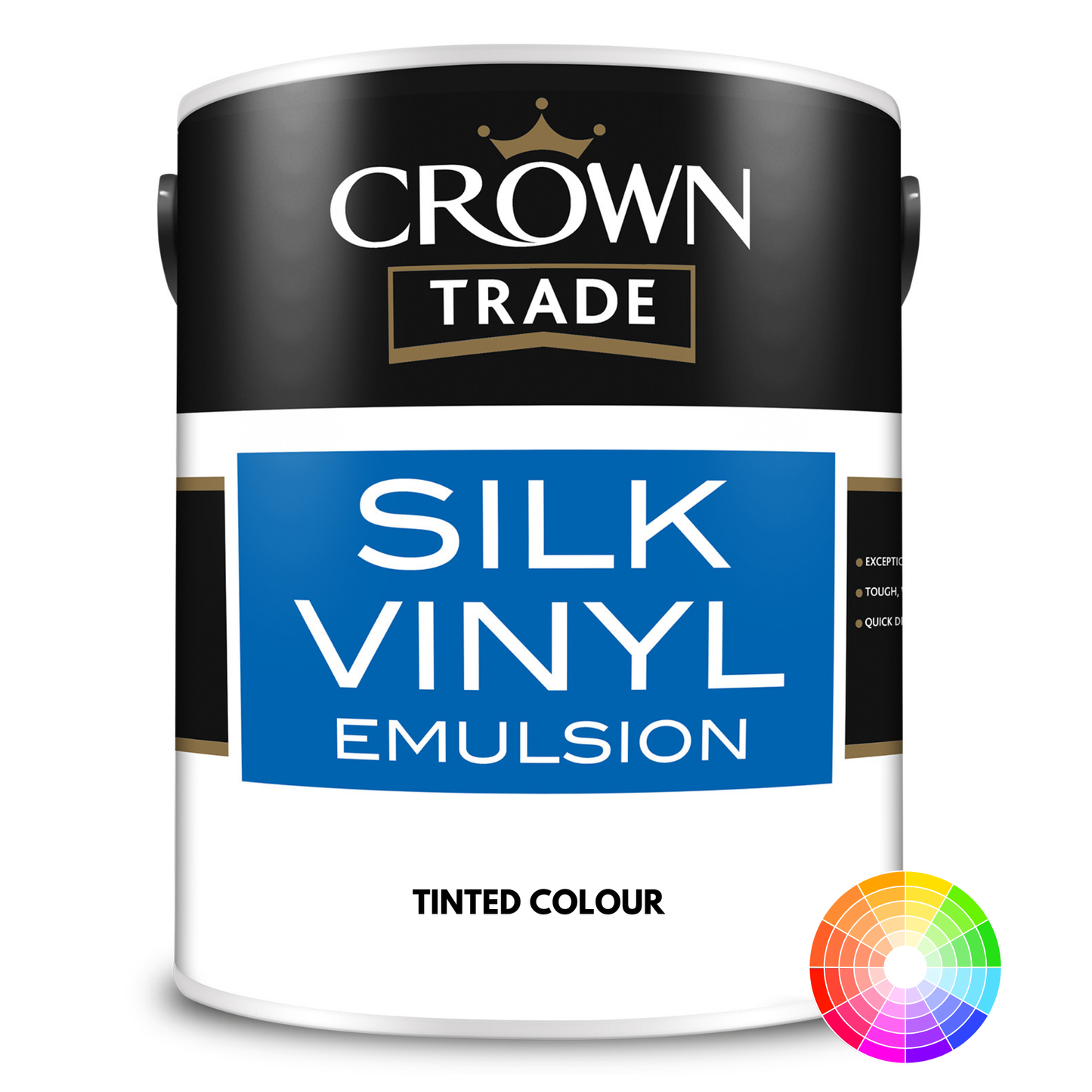 CROWN TRADE VINYL SILK EMULSION TINTED COLOUR