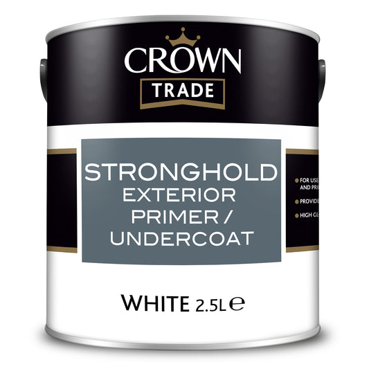 CROWN TRADE STRONGHOLD OIL PRIMER UNDERCOAT WHITE