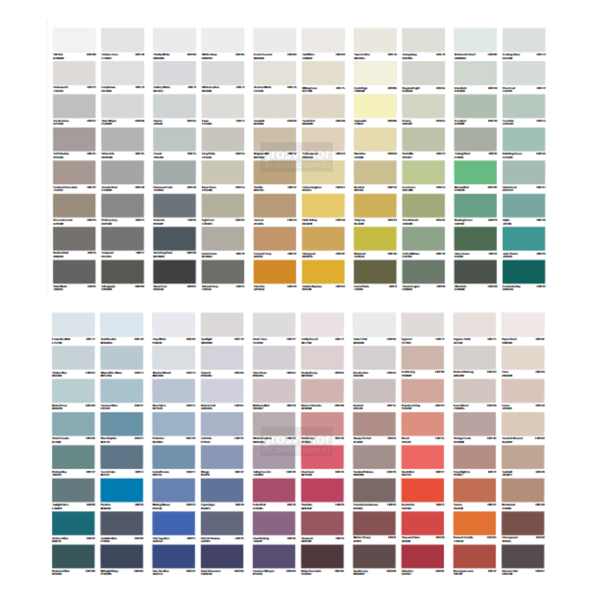 Crown Colour Examples Crown Trade 'The Colour Edit' Paint Colours Guide – Decorating Supplies ...
