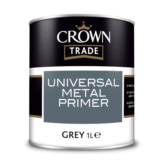 CROWN TRADE OIL BASED UNIVERSAL METAL PRIMER GREY