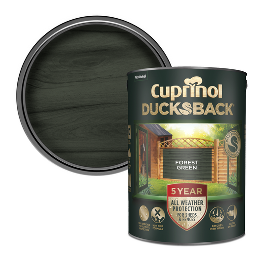 CUPRINOL 5 YEAR DUCKSBACK SHED & FENCE FOREST GREEN