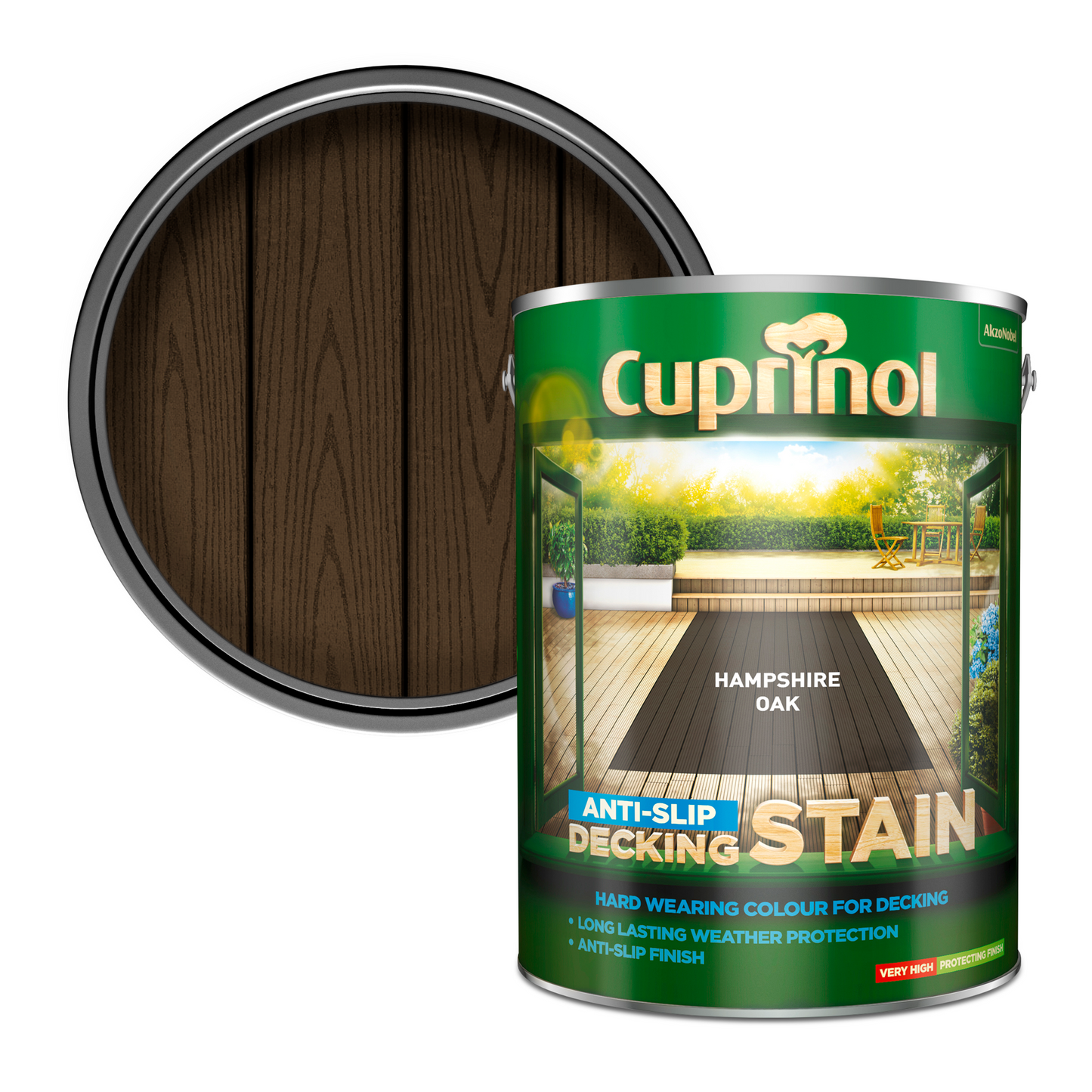 CUPRINOL ANTI-SLIP DECKING STAIN HAMPSHIRE OAK