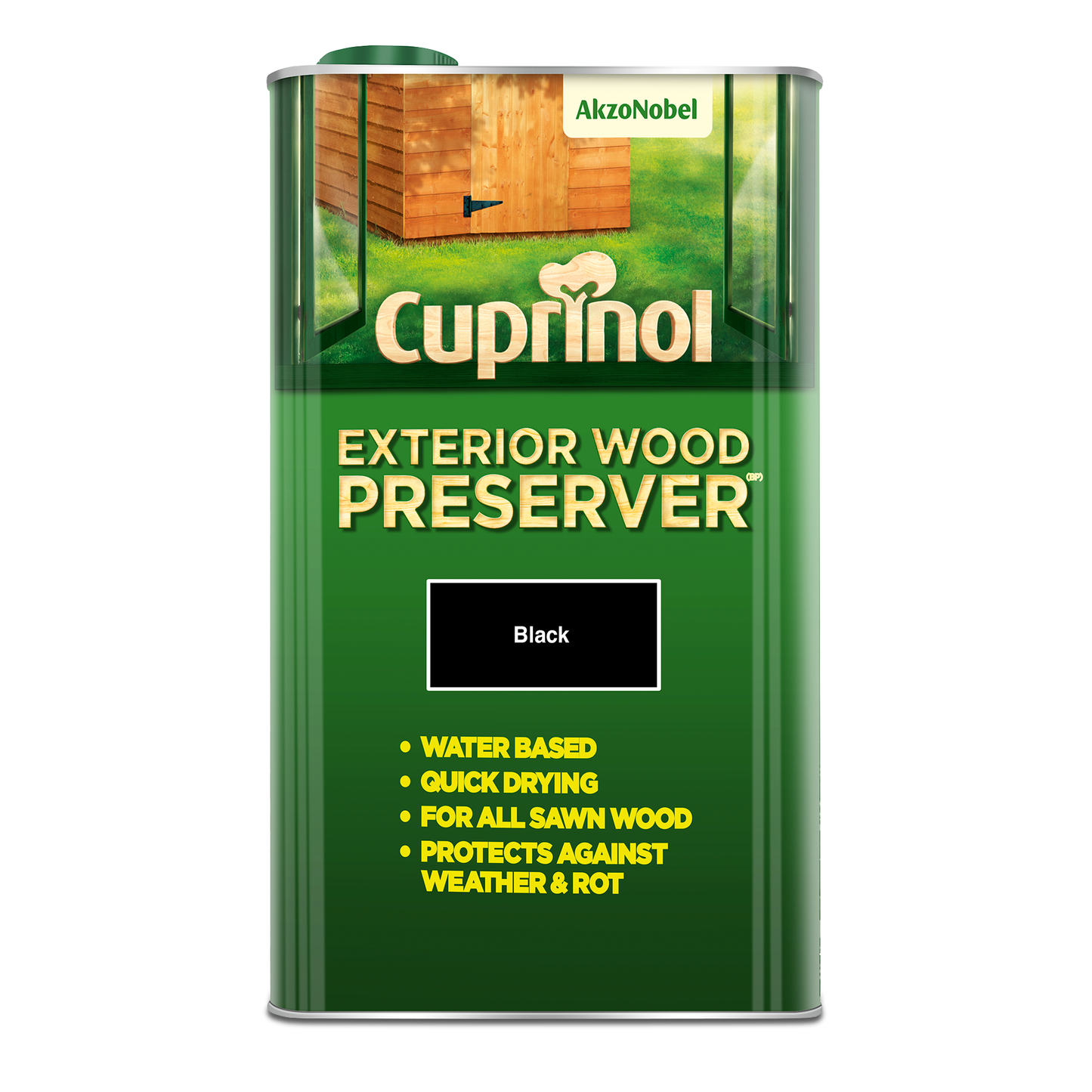 CUPRINOL EXTERIOR WOOD PRESERVER BLACK 5L