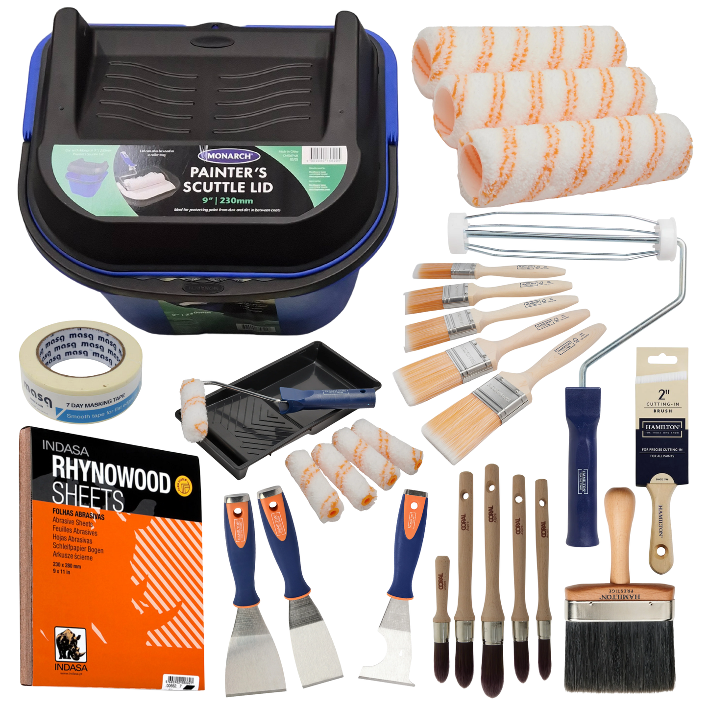 Decorating Scuttle Bundle With Lid - 9 Inch