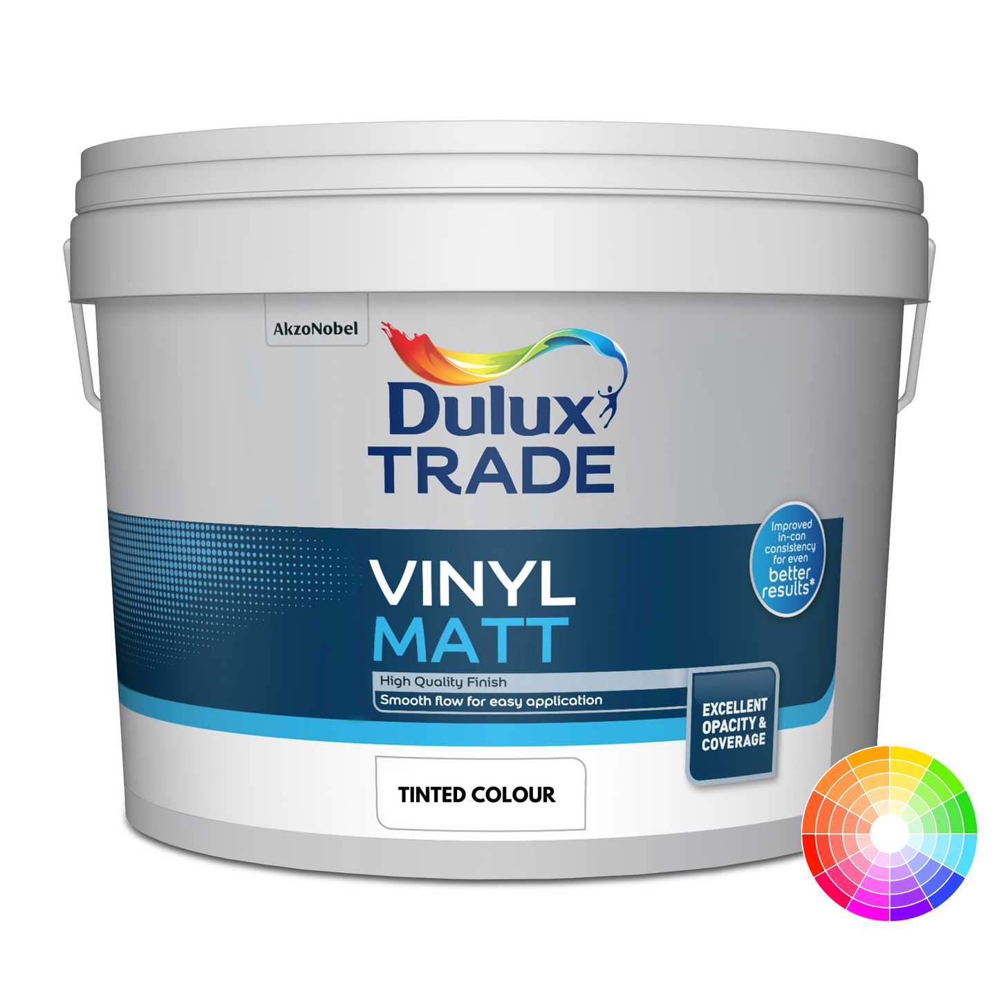 DULUX TRADE VINYL MATT EMULSION TINTED COLOUR