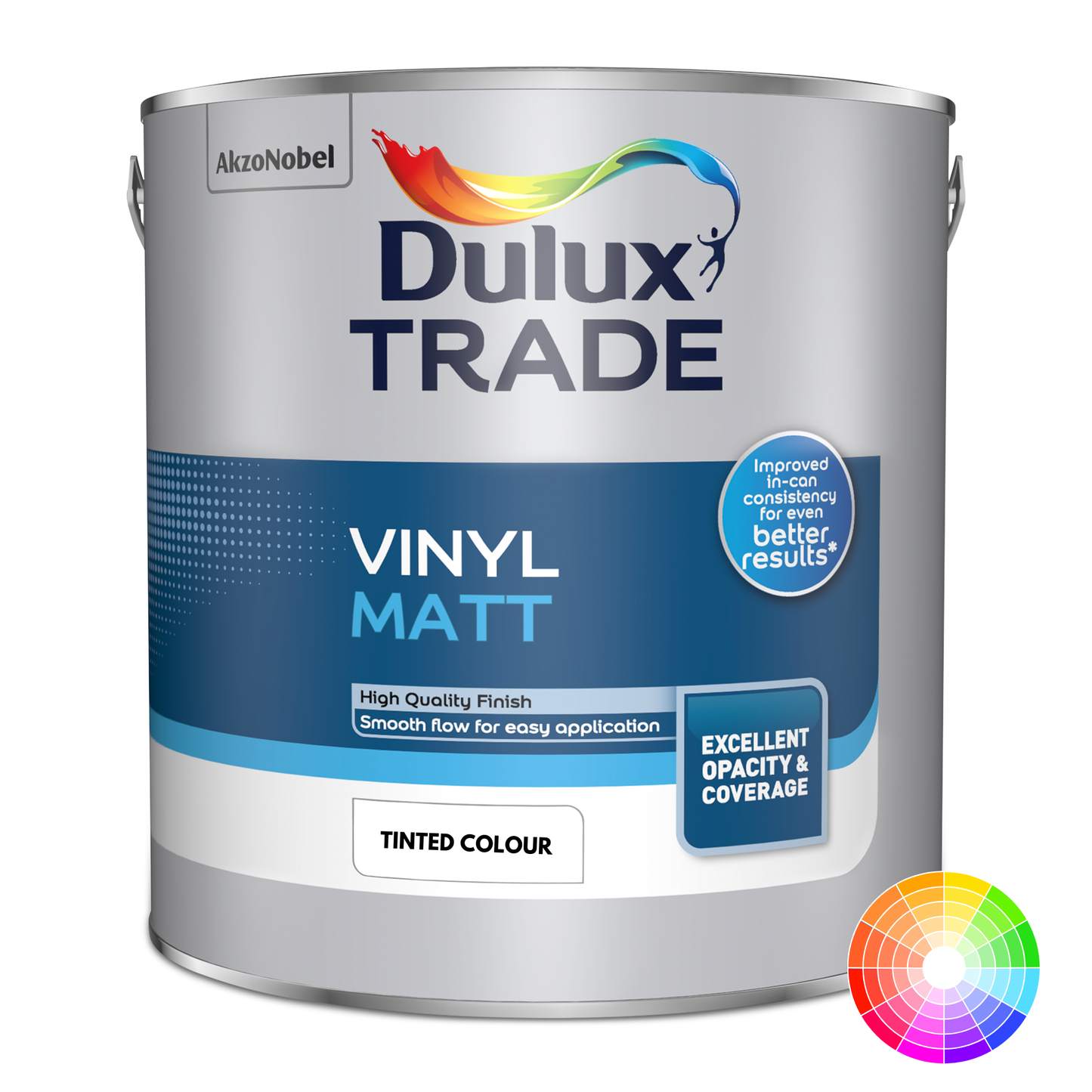 DULUX TRADE VINYL MATT EMULSION TINTED COLOUR