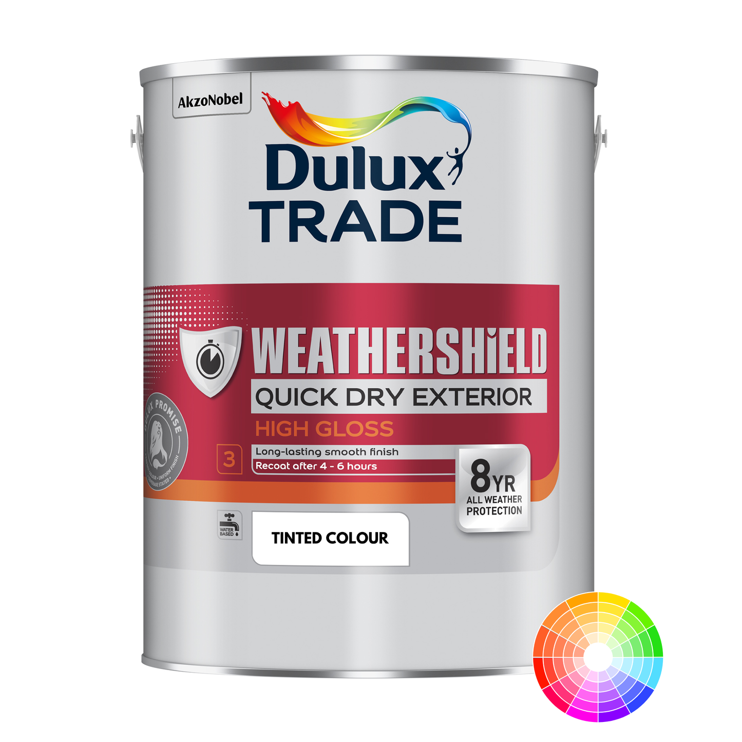 Dulux Trade Weathershield Peinture brillante à séchage rapide teintée