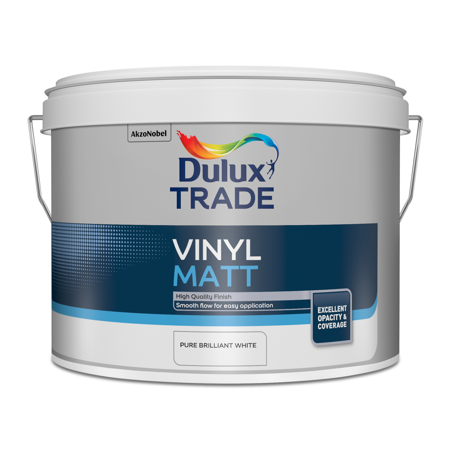 DULUX TRADE VINYL MATT EMULSION BRILLIANT WHITE