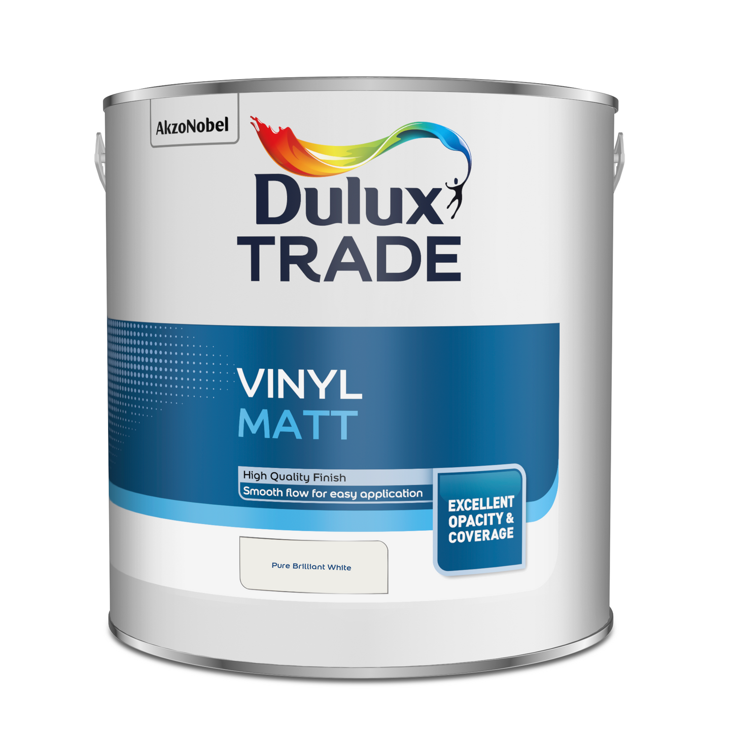 DULUX TRADE VINYL MATT EMULSION BRILLIANT WHITE