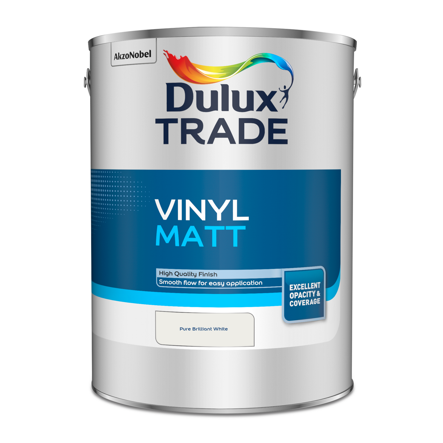 DULUX TRADE VINYL MATT EMULSION BRILLIANT WHITE