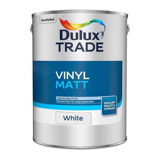 DULUX TRADE VINYL MATT EMULSION WHITE