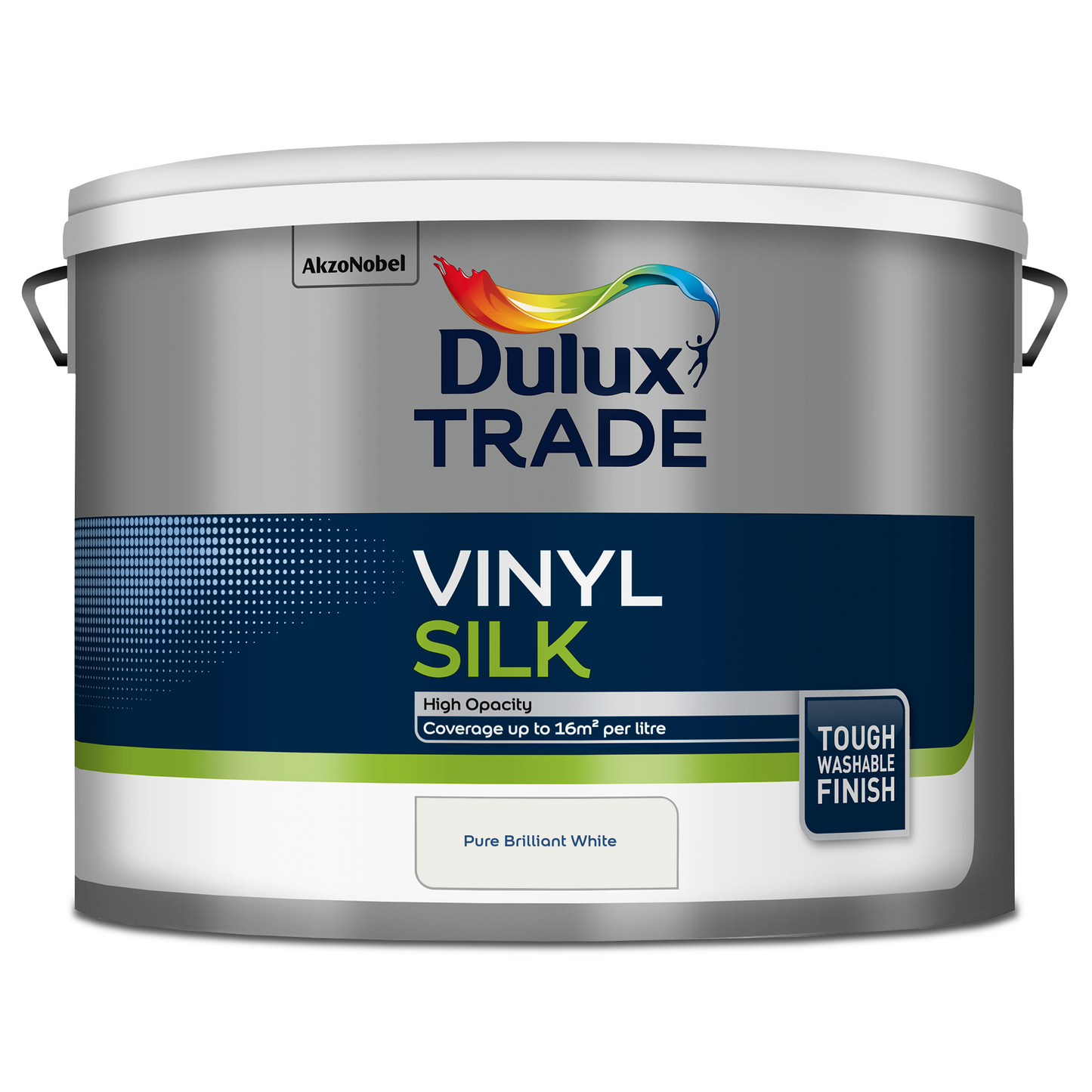 DULUX TRADE VINYL SILK EMULSION BRILLIANT WHITE