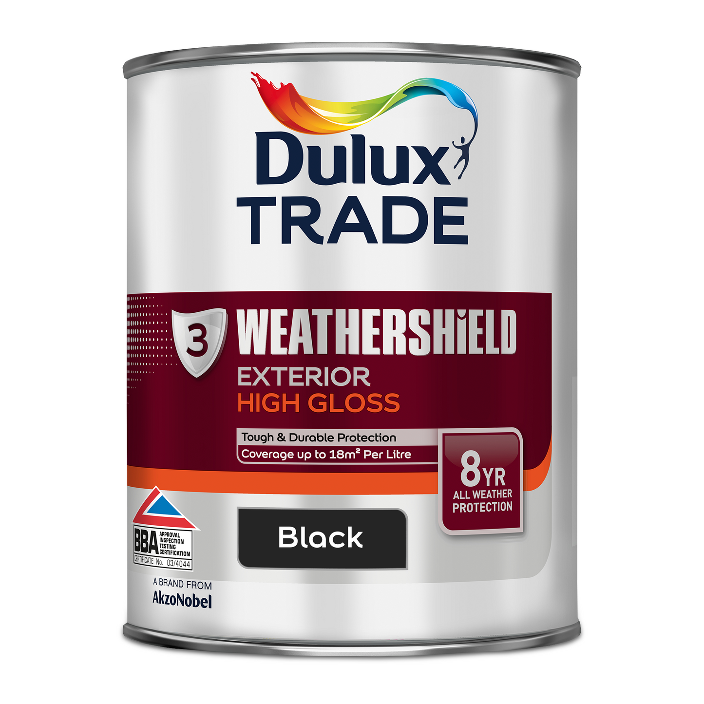 DULUX TRADE WEATHERSHIELD OIL GLOSS BLACK